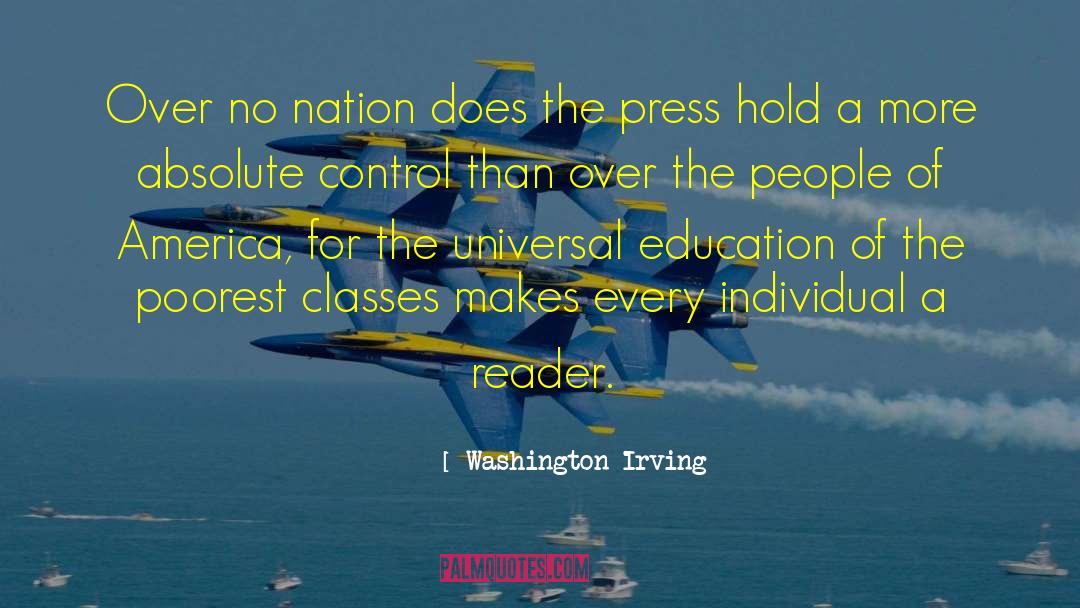 Universal Education quotes by Washington Irving