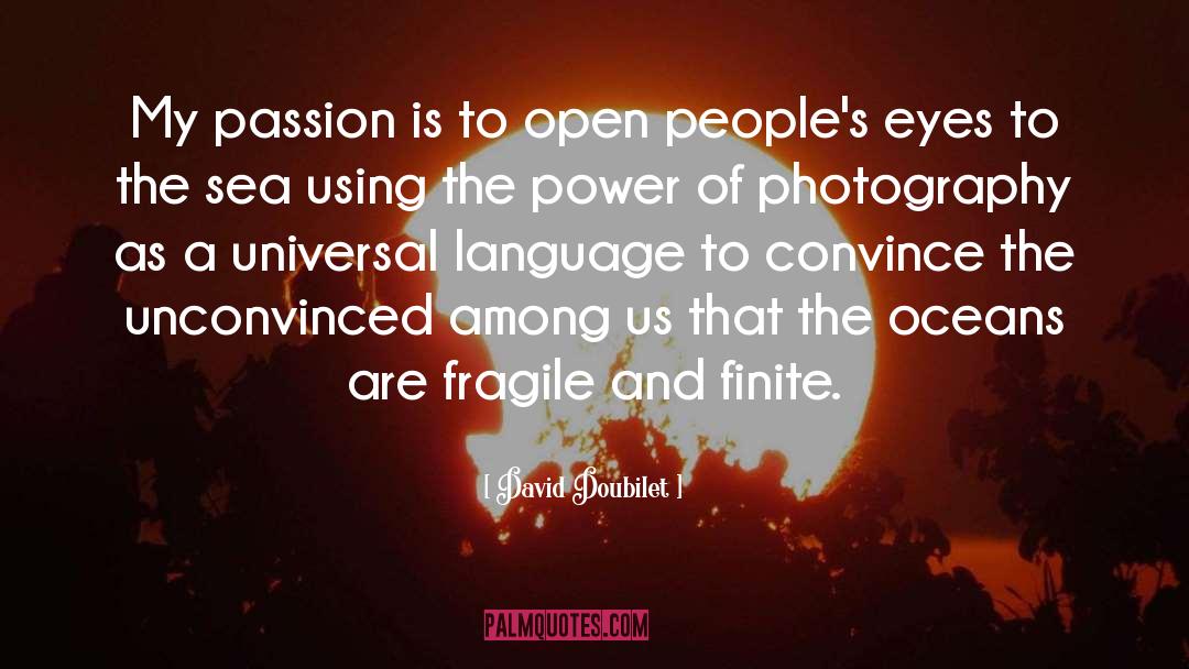 Universal Language quotes by David Doubilet