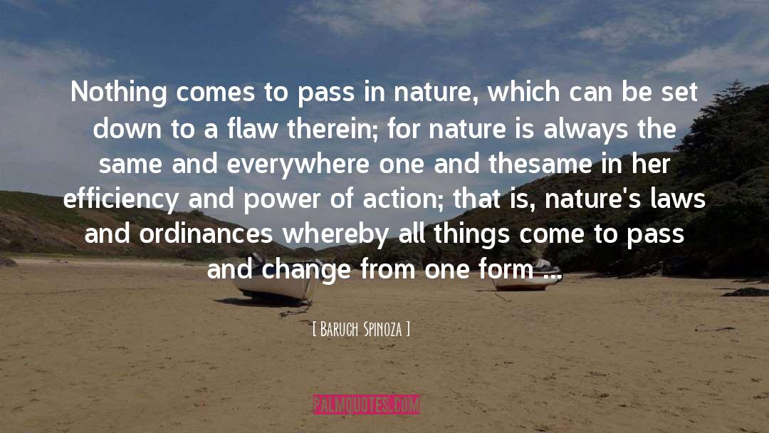 Universal Laws quotes by Baruch Spinoza