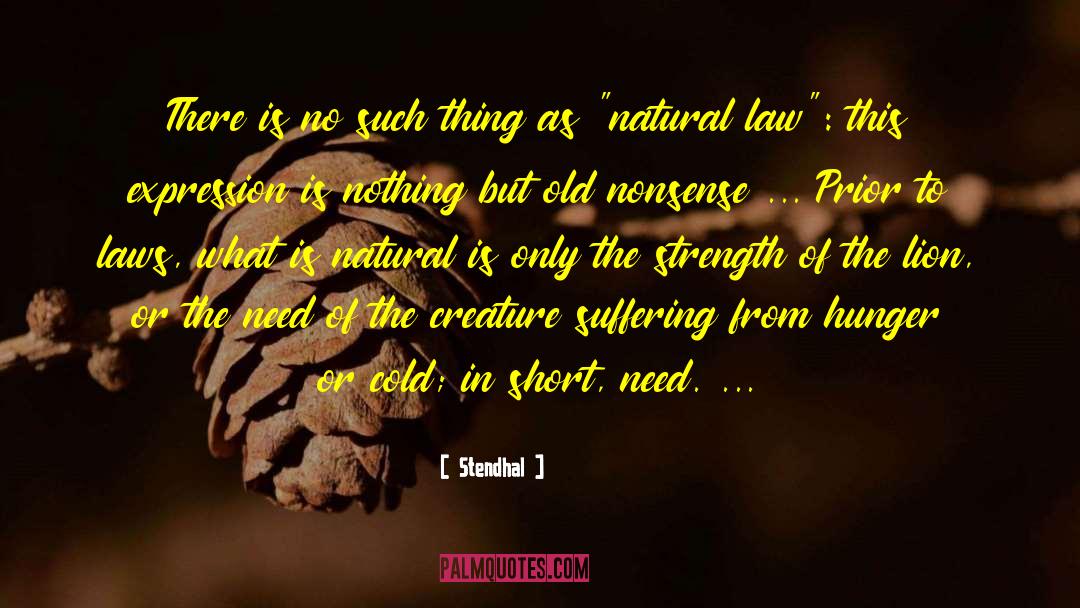 Universal Laws quotes by Stendhal