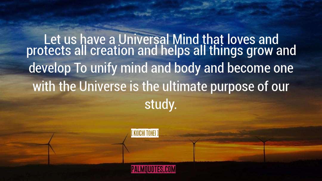 Universal Mind quotes by Koichi Tohei