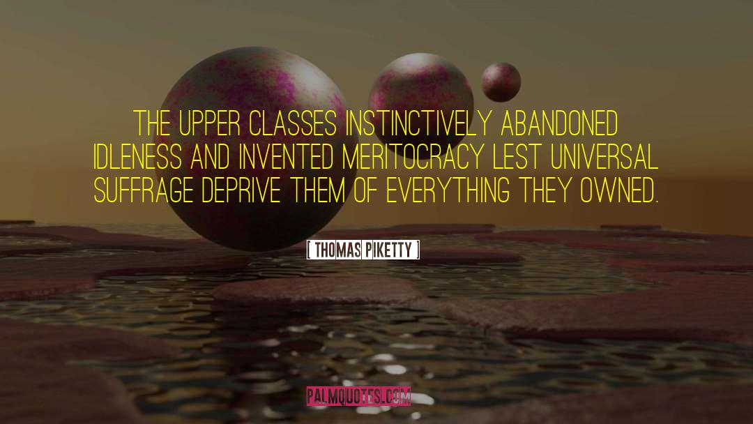 Universal Suffrage quotes by Thomas Piketty