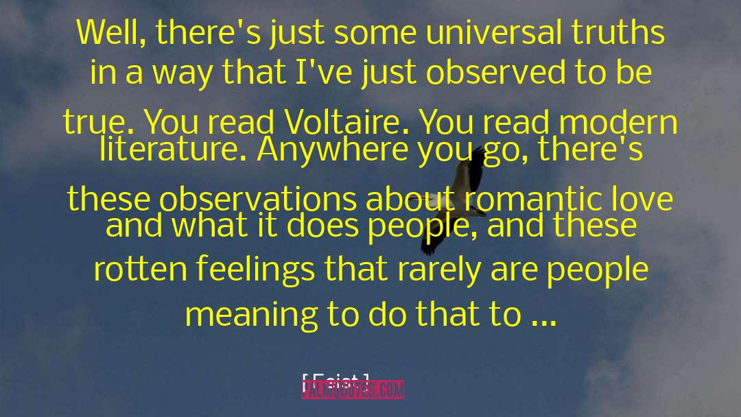 Universal Truths quotes by Feist