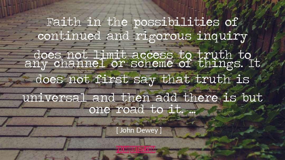 Universal Vs Absolute quotes by John Dewey