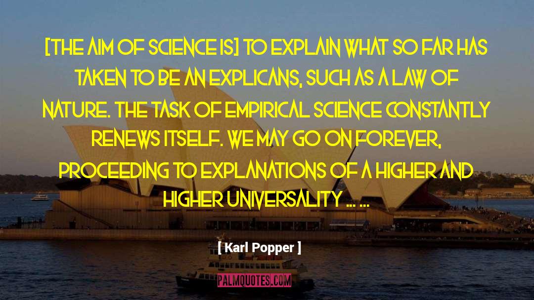 Universality quotes by Karl Popper