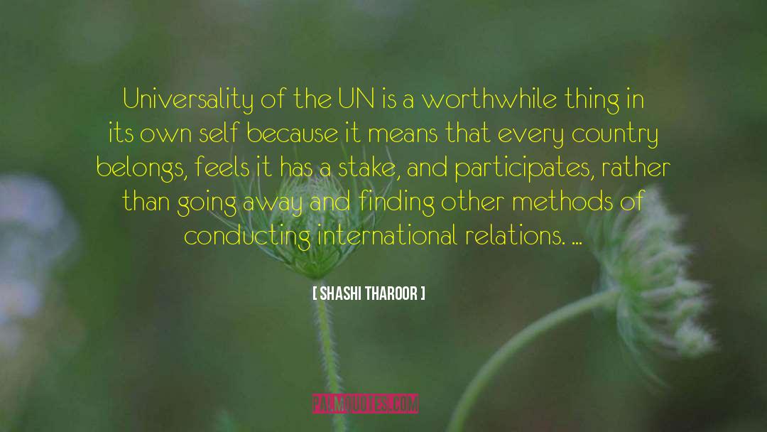 Universality quotes by Shashi Tharoor