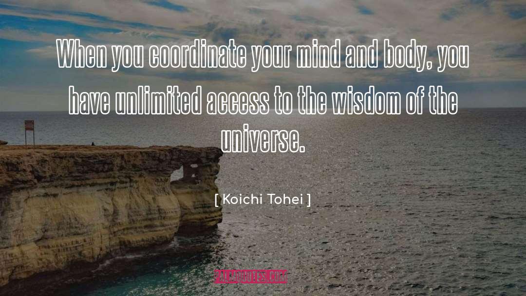 Universe Mind quotes by Koichi Tohei