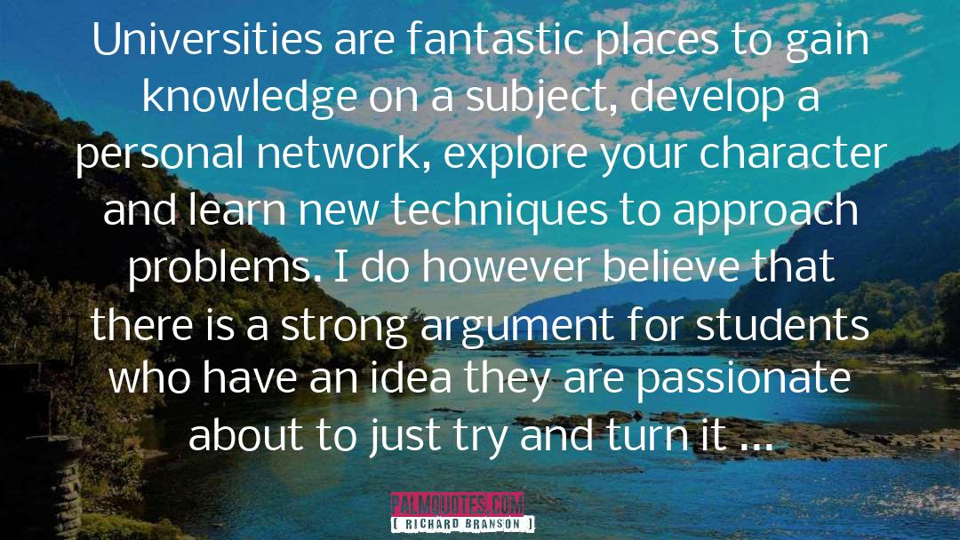 Universities quotes by Richard Branson