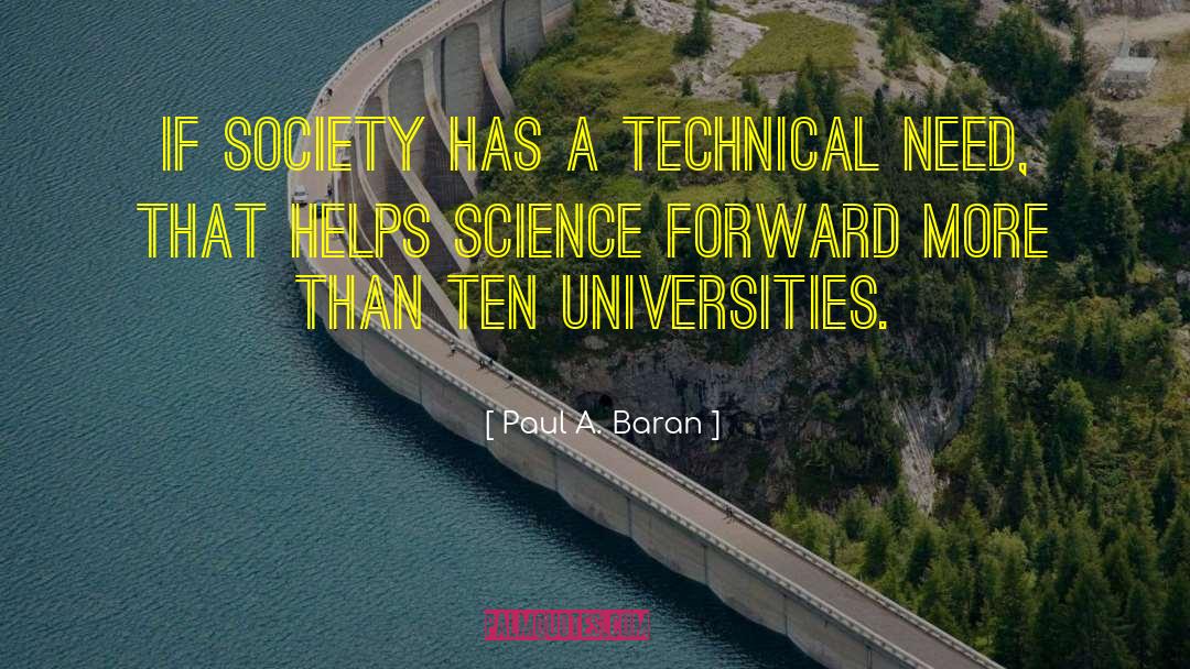 Universities quotes by Paul A. Baran