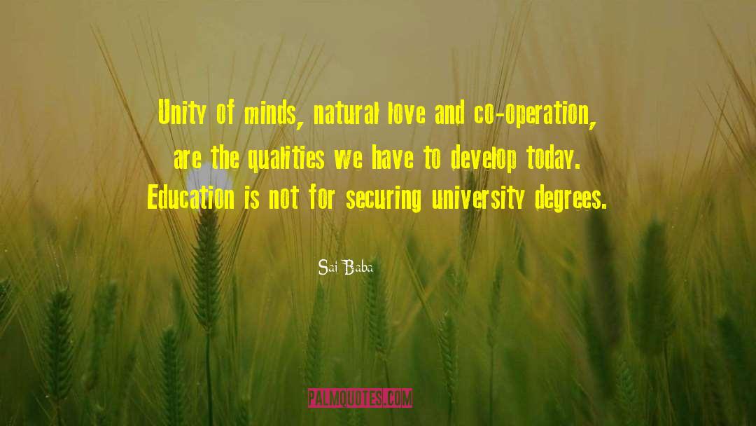 University Degrees quotes by Sai Baba