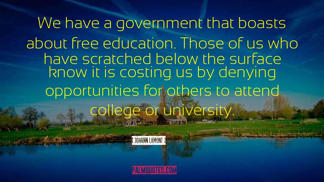 University Education quotes by Johann Lamont