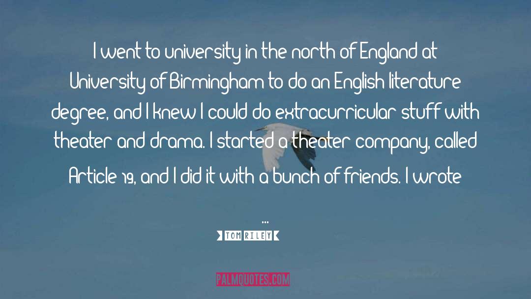 University Of Connecticut quotes by Tom Riley
