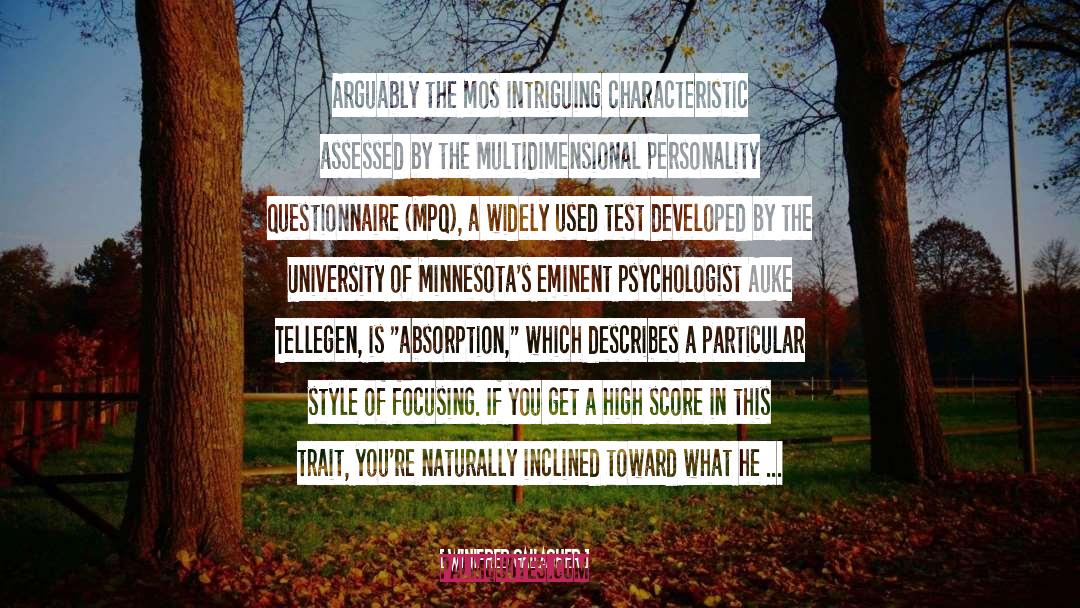 University Of Guelph quotes by Winifred Gallagher
