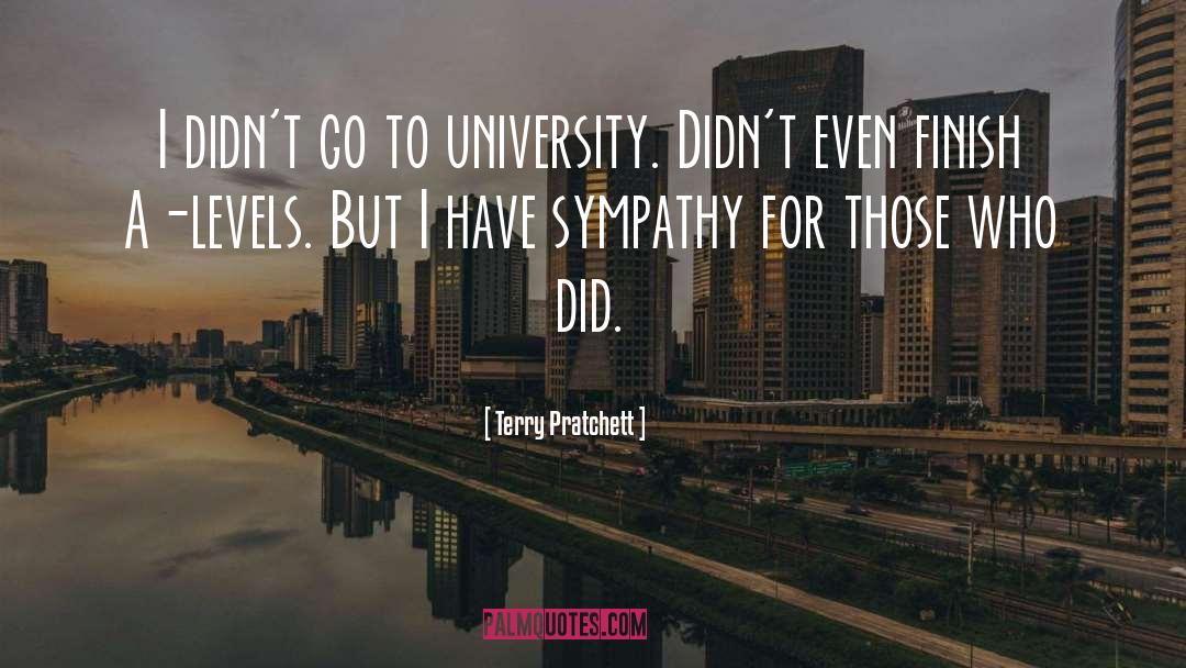 University quotes by Terry Pratchett