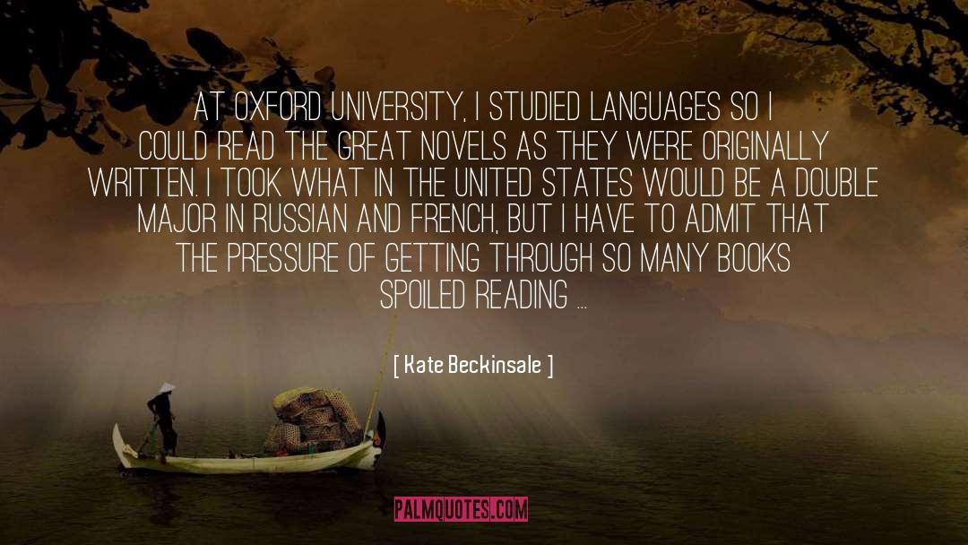 University quotes by Kate Beckinsale