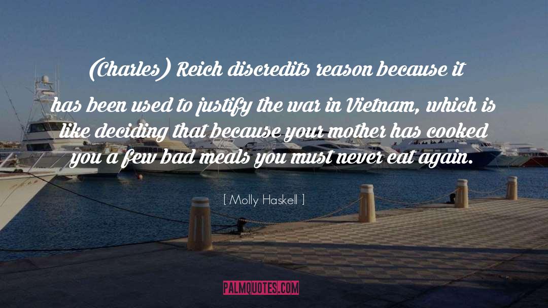 Unjust War quotes by Molly Haskell