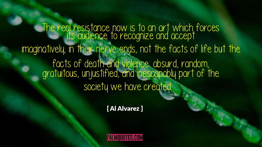 Unjustified quotes by Al Alvarez