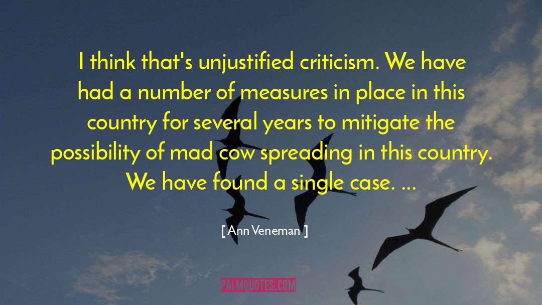 Unjustified quotes by Ann Veneman