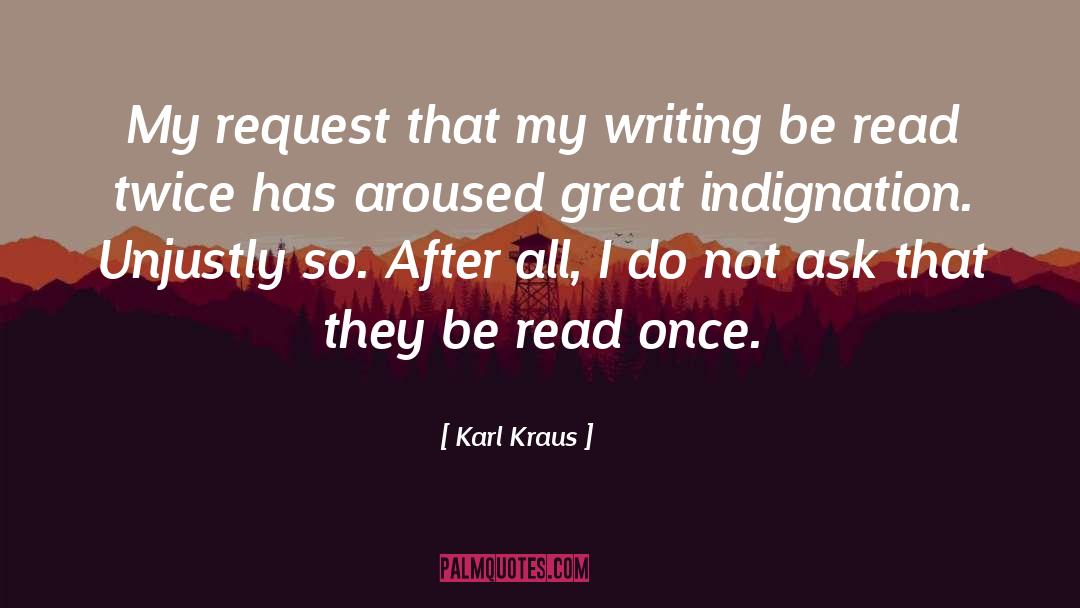 Unjustly quotes by Karl Kraus