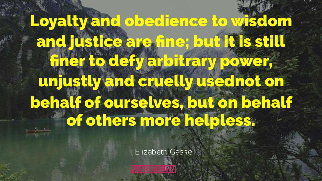 Unjustly quotes by Elizabeth Gaskell