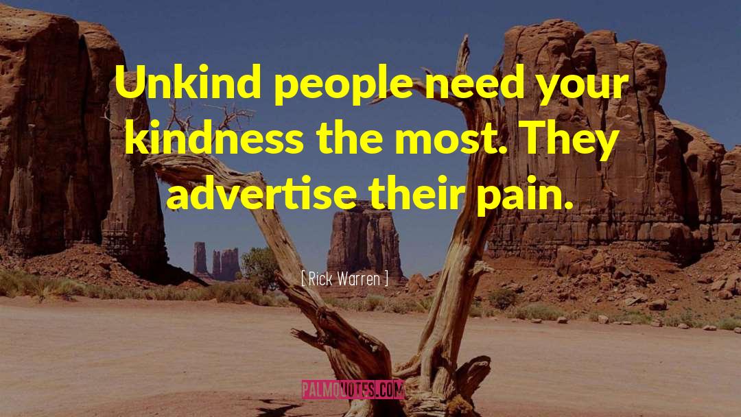 Unkindness quotes by Rick Warren