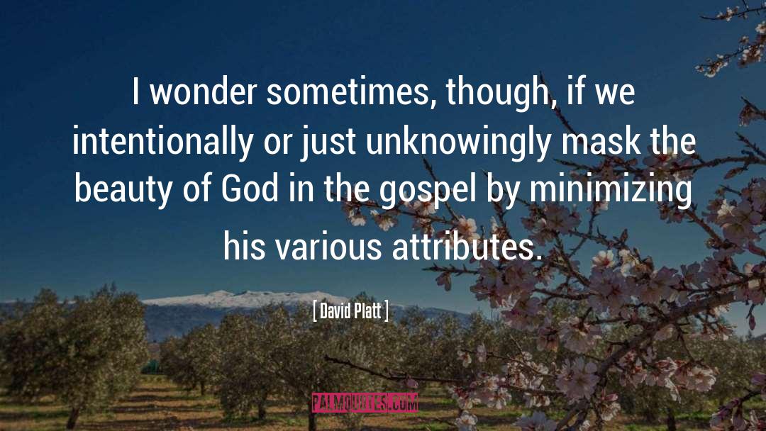 Unknowingly quotes by David Platt