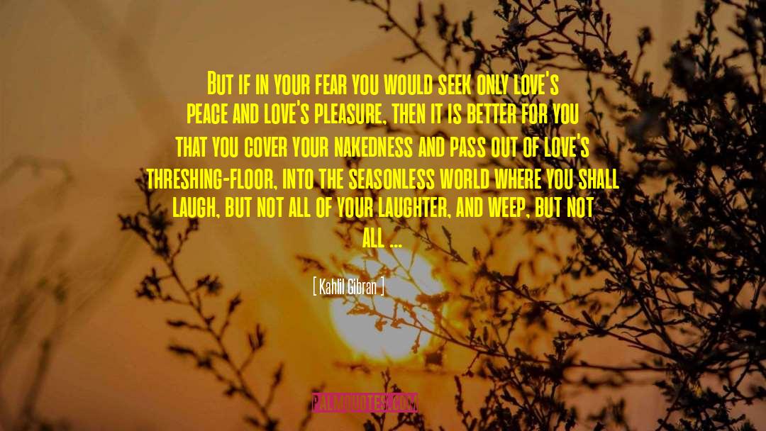 Unknown And Fear quotes by Kahlil Gibran