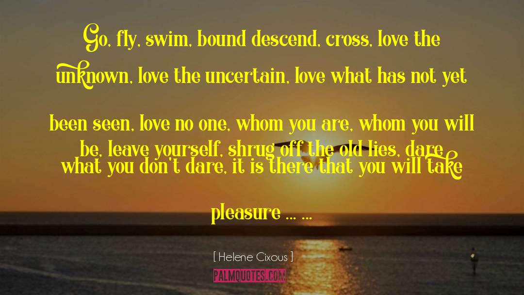 Unknown Love quotes by Helene Cixous