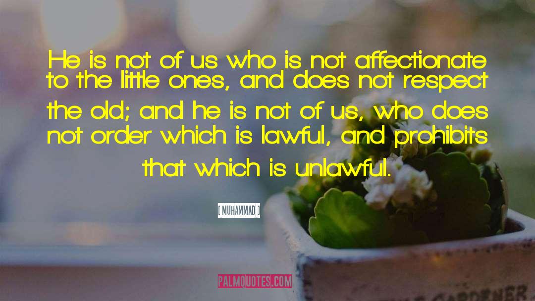 Unlawful quotes by Muhammad