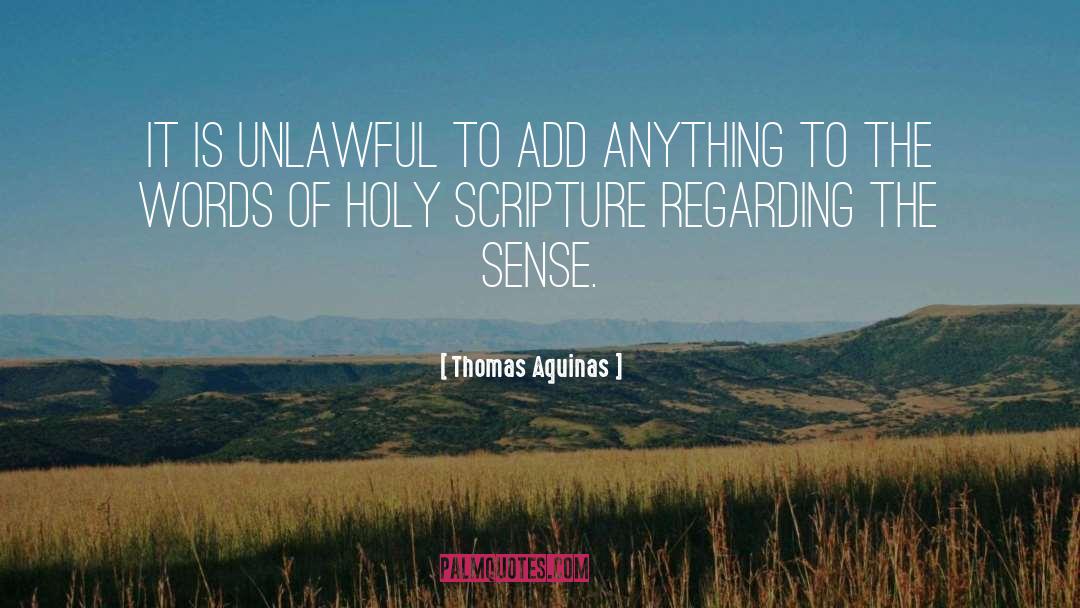Unlawful quotes by Thomas Aquinas