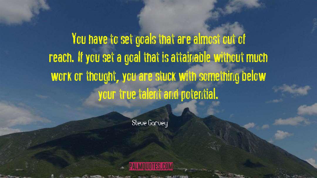 Unleash Your True Potential quotes by Steve Garvey