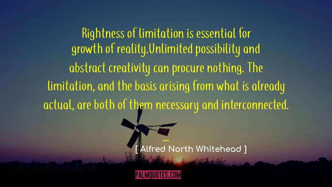 Unlimited Possibilities quotes by Alfred North Whitehead