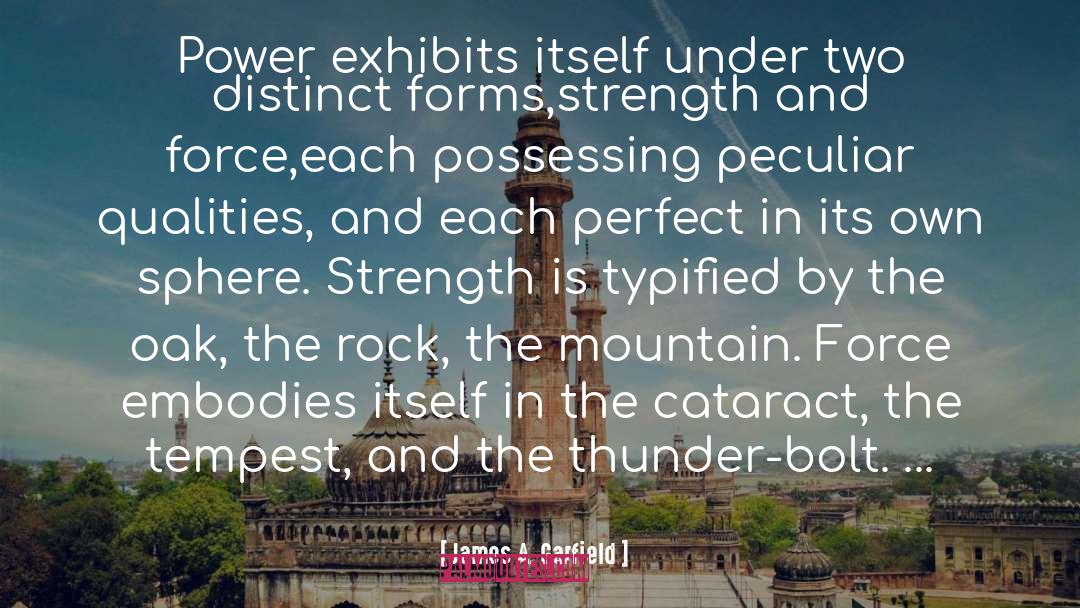 Unlimited Power quotes by James A. Garfield