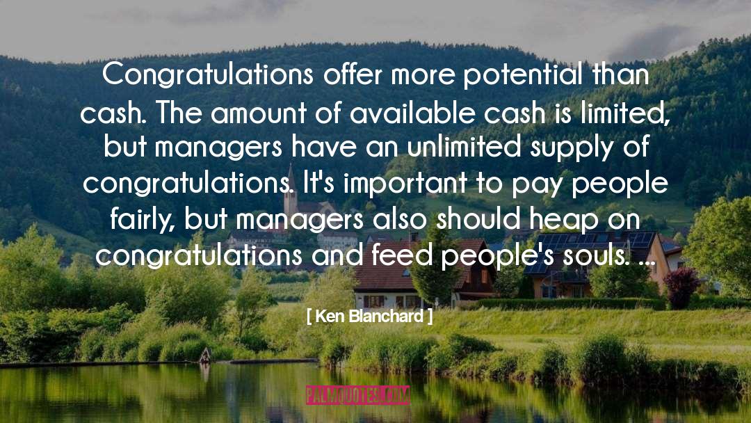 Unlimited Supply quotes by Ken Blanchard