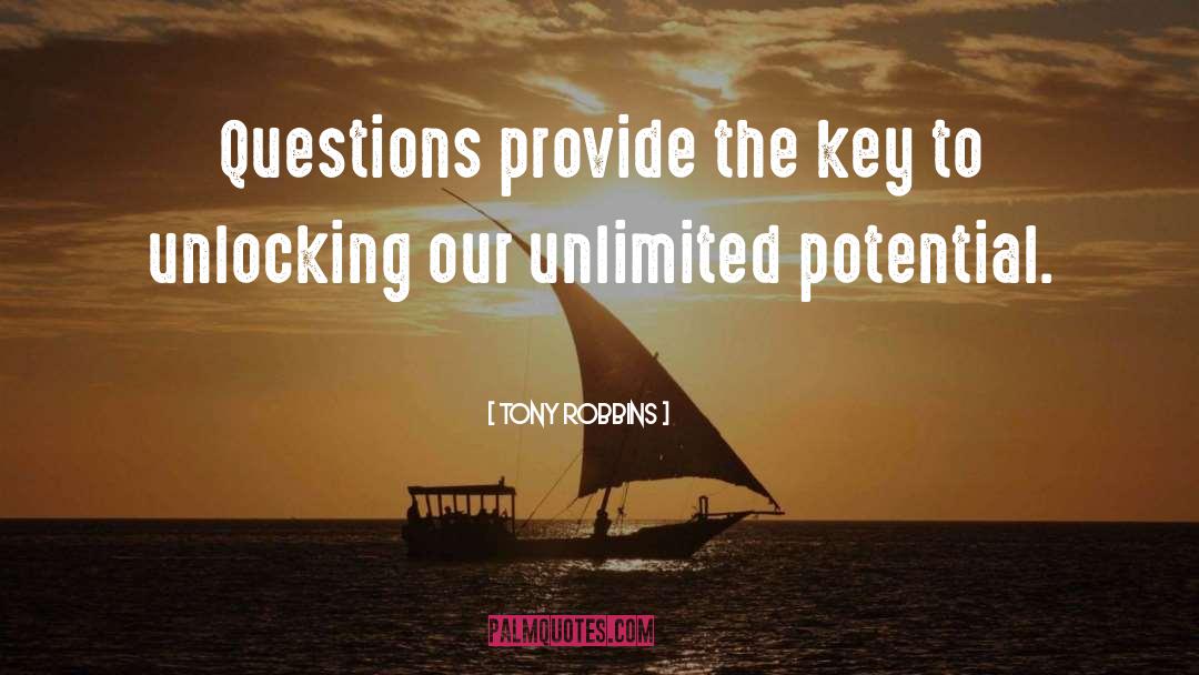 Unlocking quotes by Tony Robbins