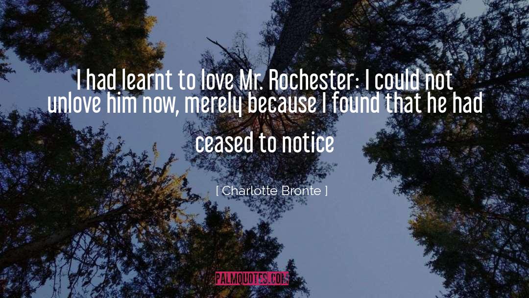 Unlove quotes by Charlotte Bronte