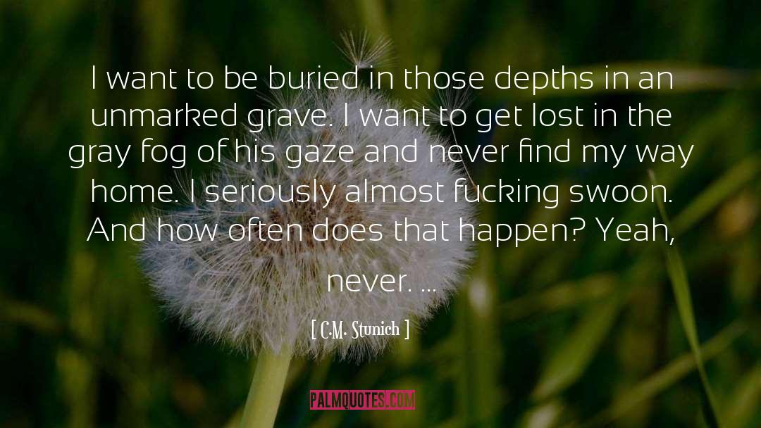 Unmarked quotes by C.M. Stunich