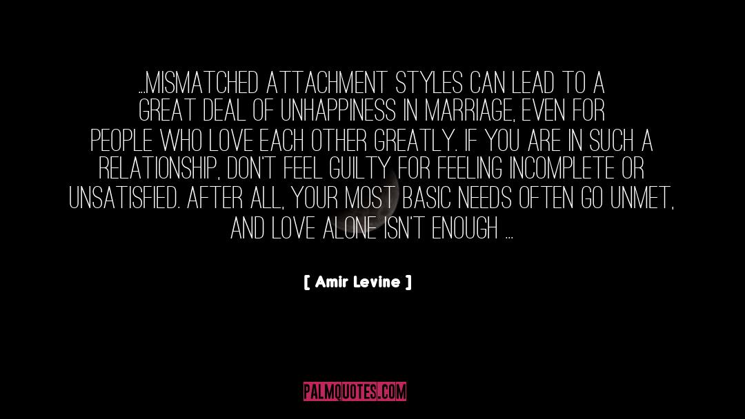 Unmet quotes by Amir Levine