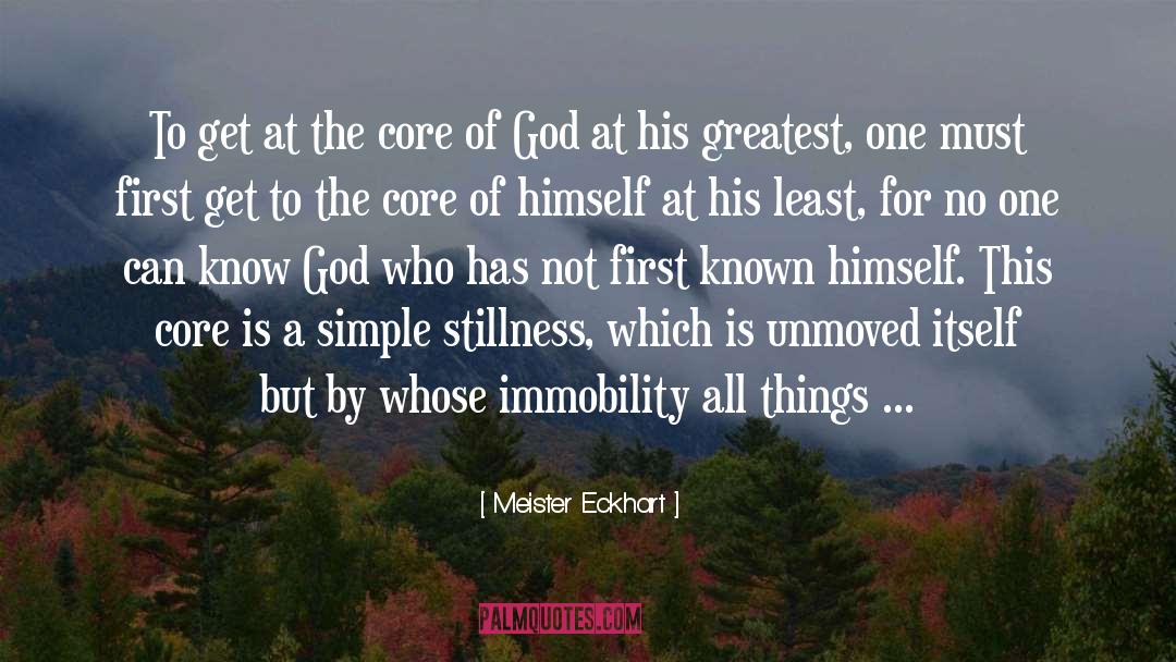 Unmoved quotes by Meister Eckhart