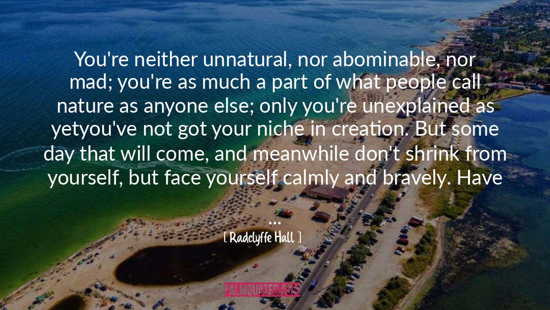 Unnatural quotes by Radclyffe Hall