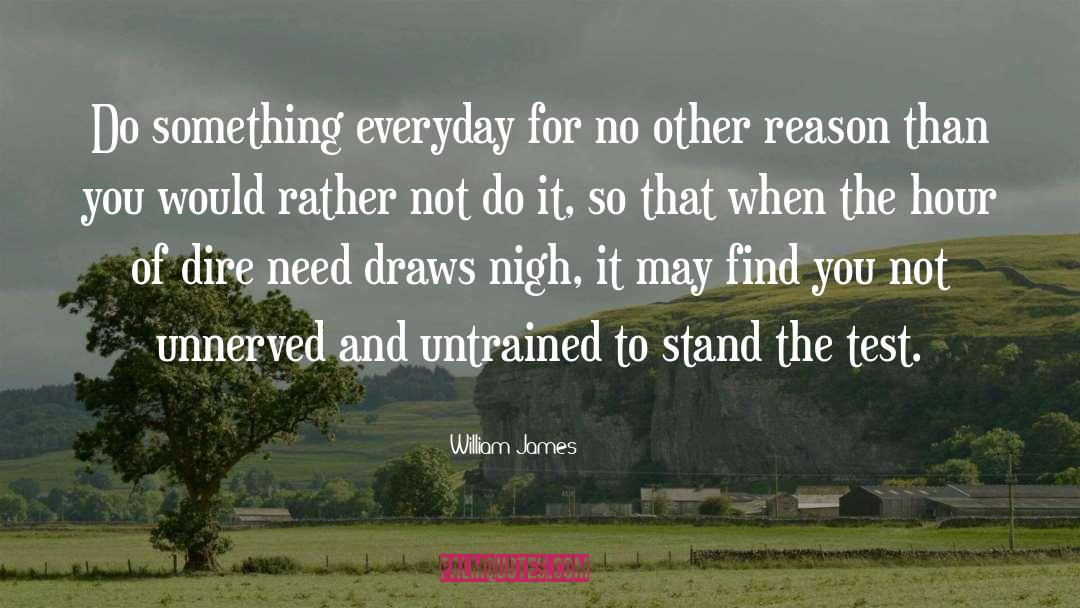Unnerved quotes by William James