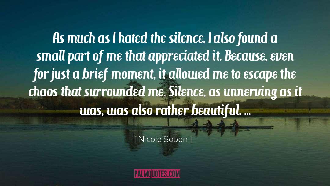 Unnerving quotes by Nicole Sobon