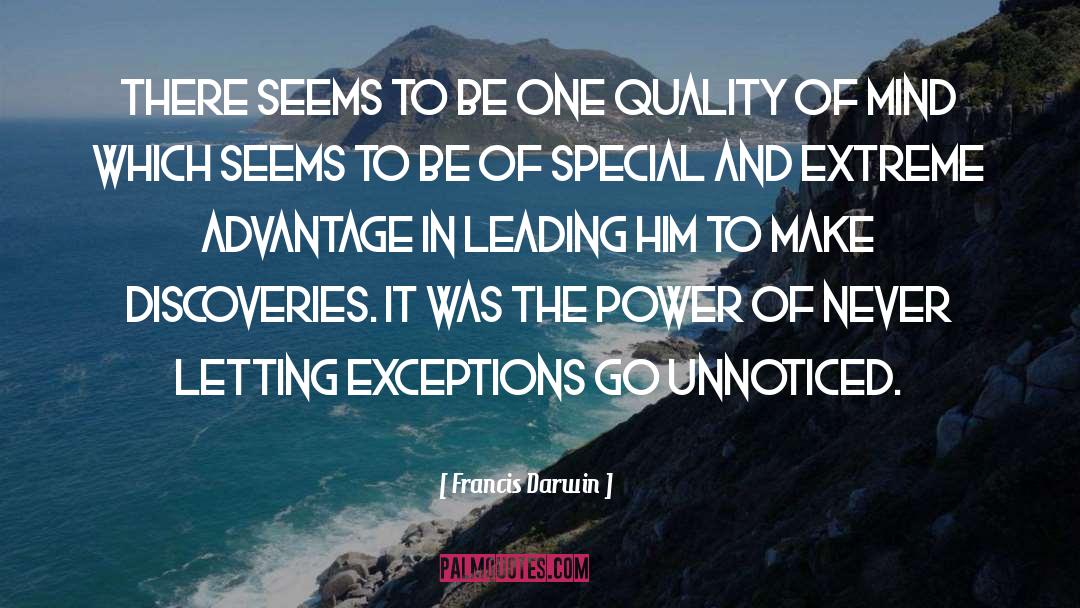 Unnoticed quotes by Francis Darwin