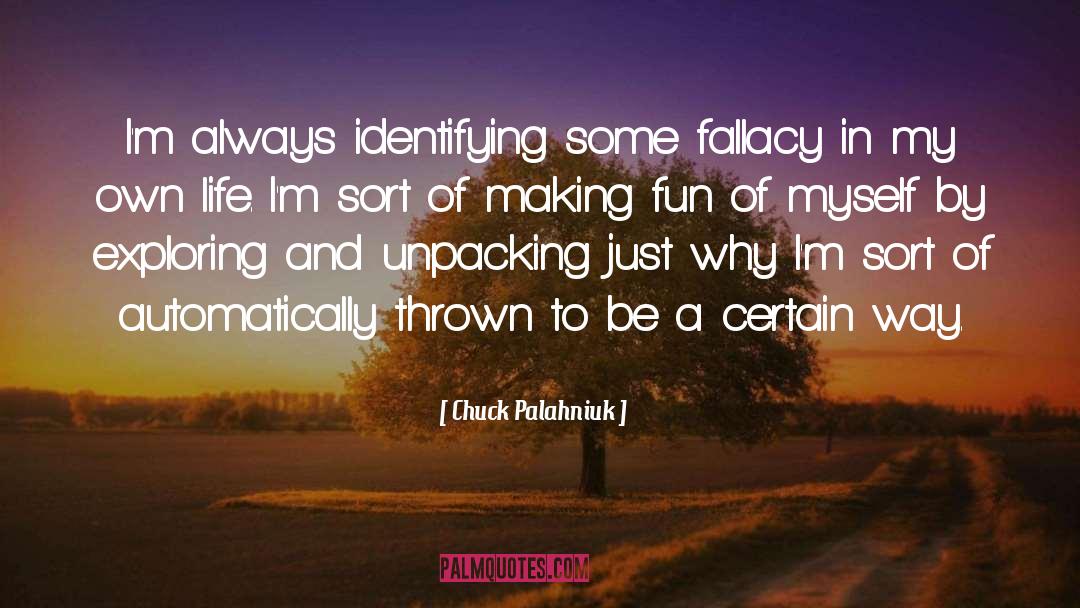 Unpacking quotes by Chuck Palahniuk