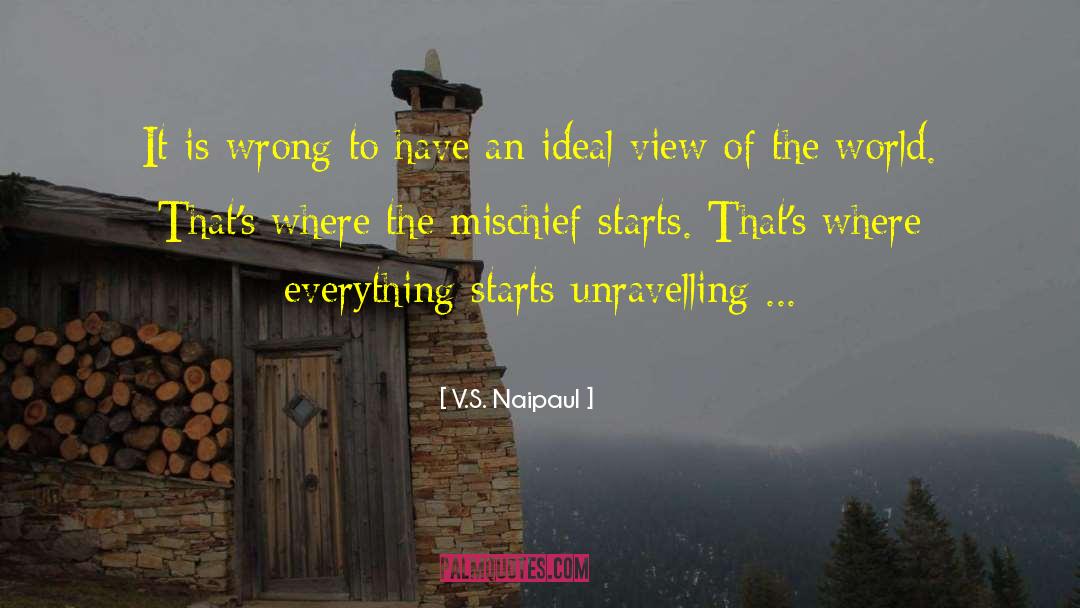 Unravelling quotes by V.S. Naipaul