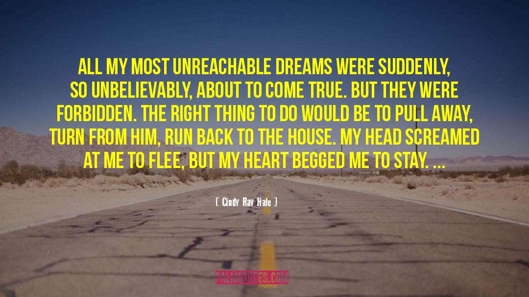 Unreachable quotes by Cindy Ray Hale