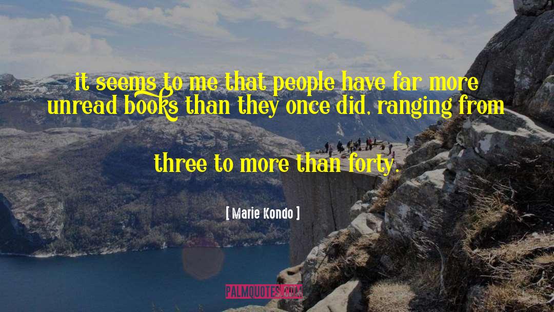 Unread Books quotes by Marie Kondo