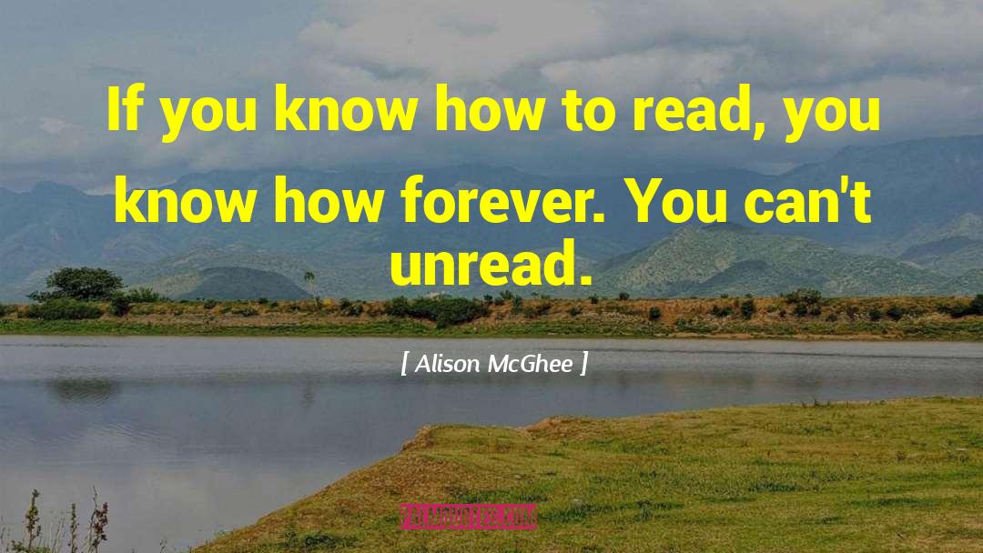 Unread quotes by Alison McGhee