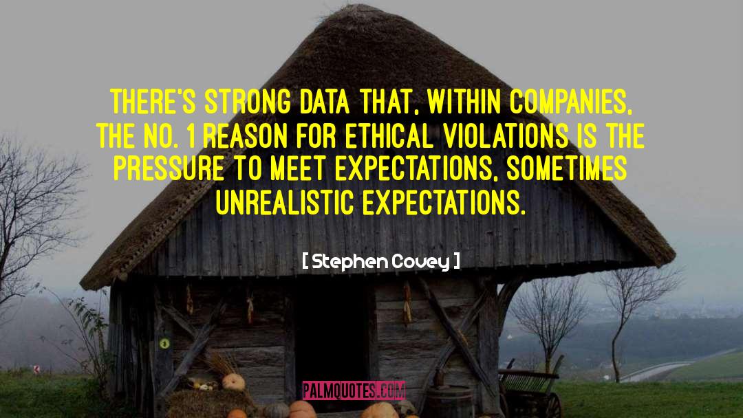 Unrealistic Expectations quotes by Stephen Covey