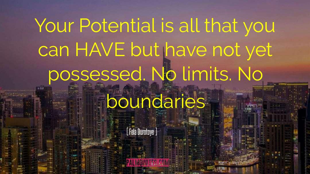 Unrealized Potential quotes by Fela Durotoye